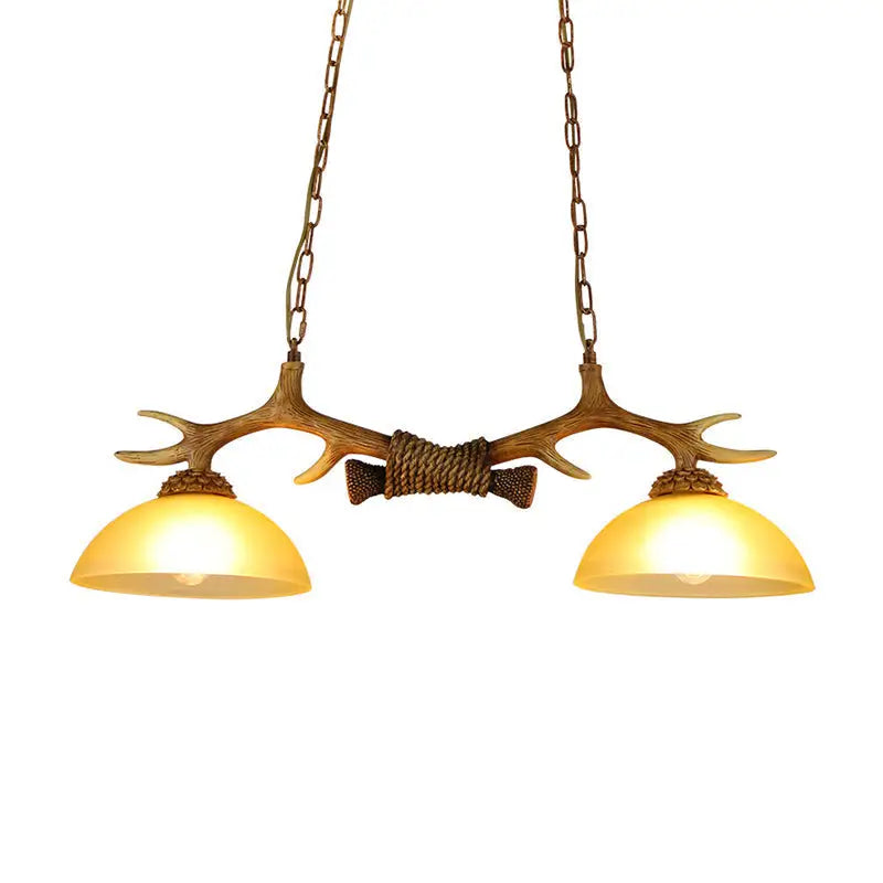 Antler Glass Pendant Light
