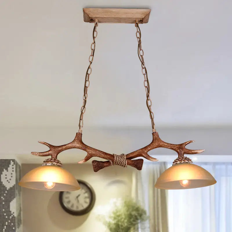 Antler Glass Pendant Light