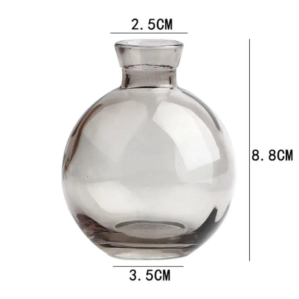 Blue Glass Vase Trio