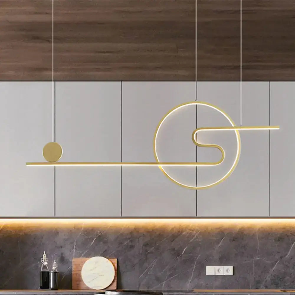 Gold Island Pendant Light Warm or White LED