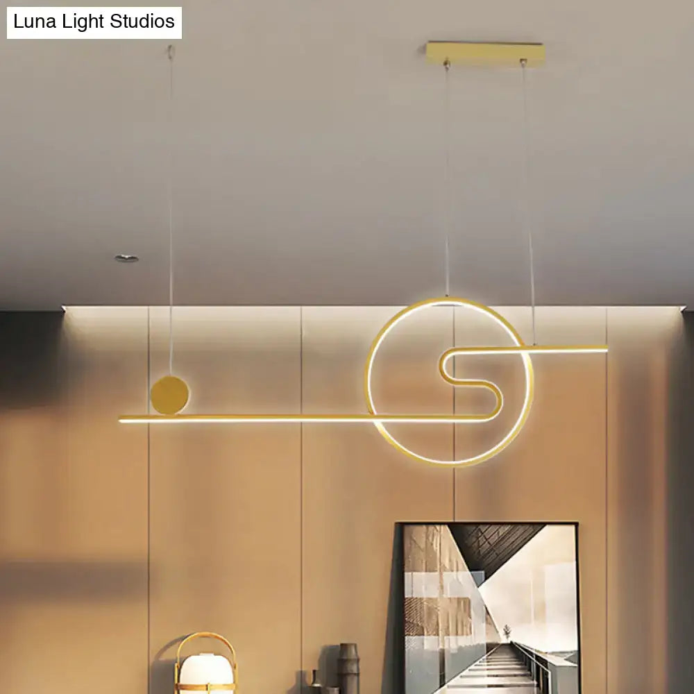 Gold Island Pendant Light Warm or White LED