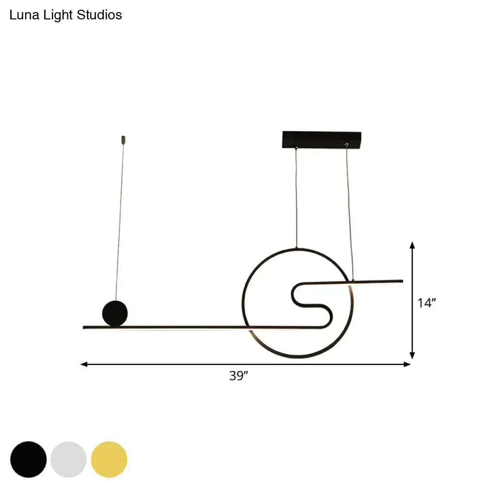 Gold Island Pendant Light Warm or White LED