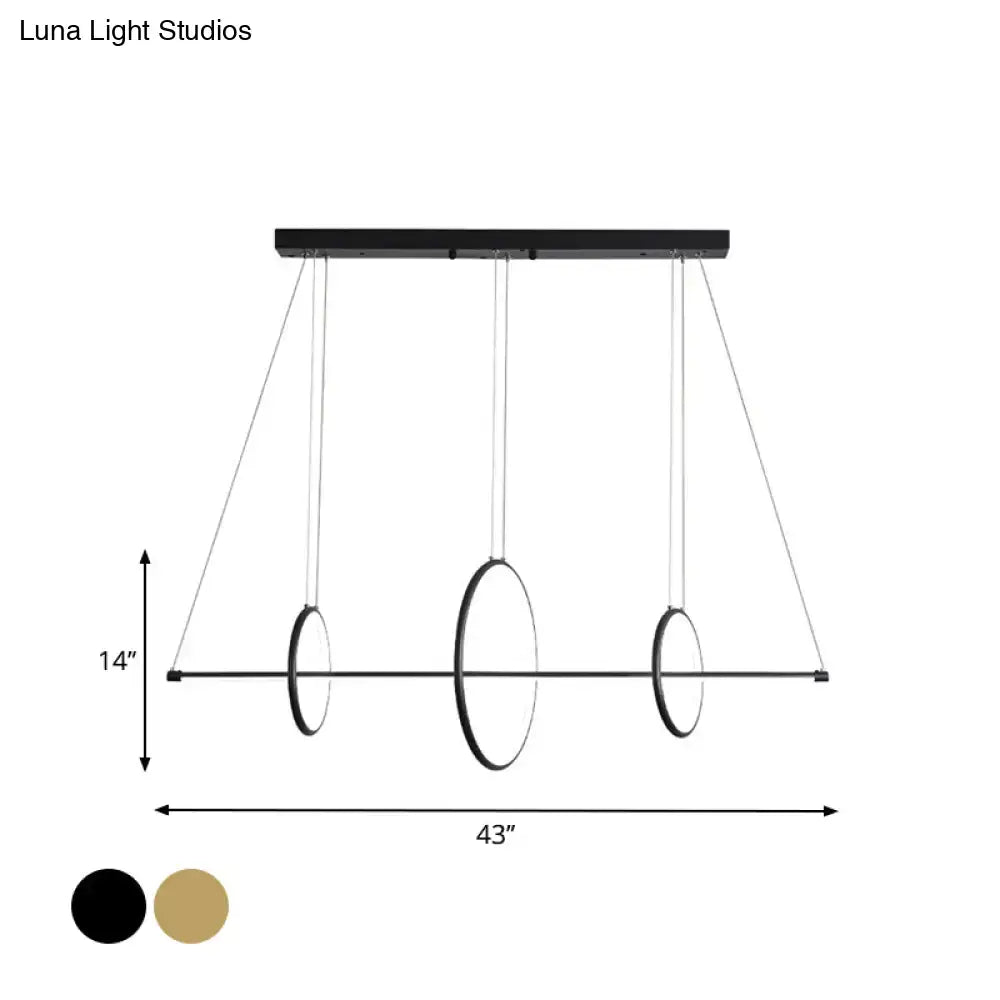 Gold Black Ceiling Light