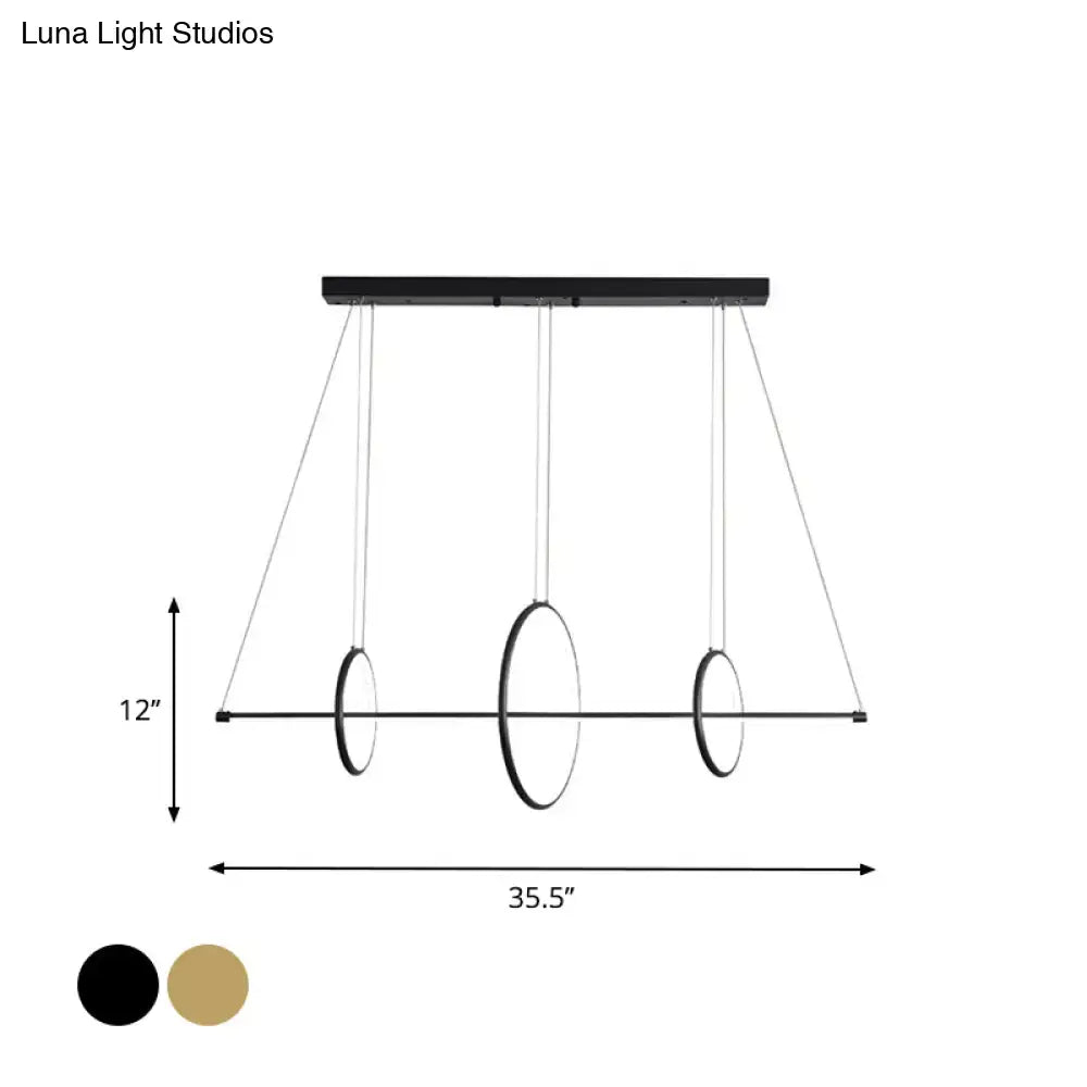 Gold Black Ceiling Light