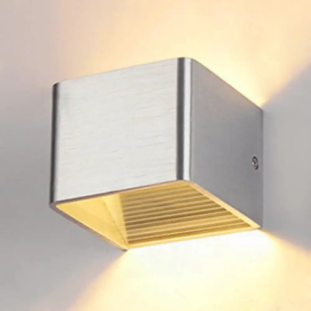 Black Cube Wall Sconce