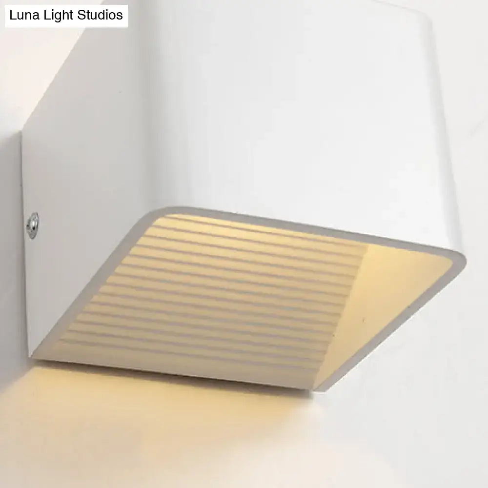 Black Cube Wall Sconce
