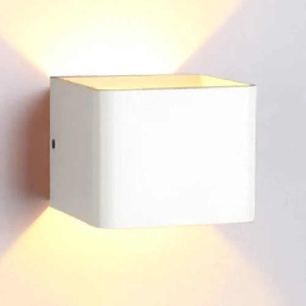 Black Cube Wall Sconce