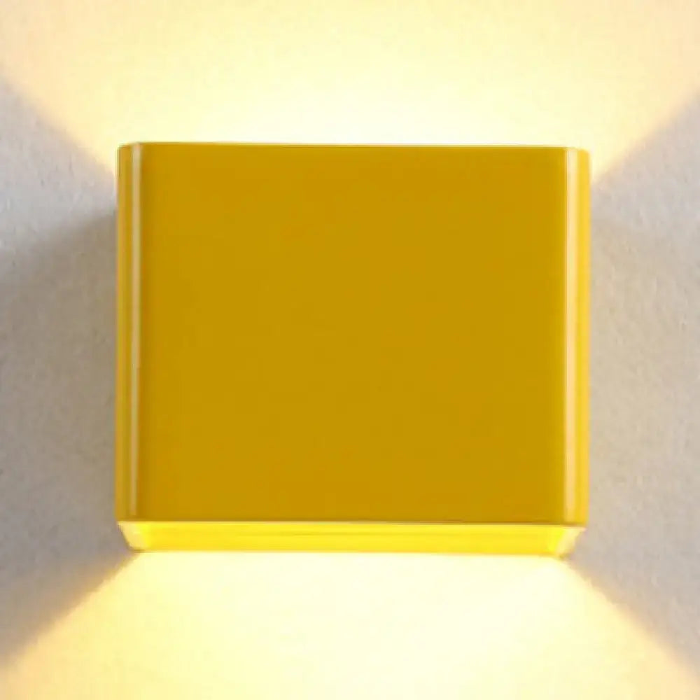 Black Cube Wall Sconce