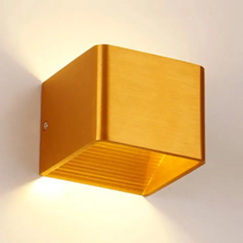 Black Cube Wall Sconce