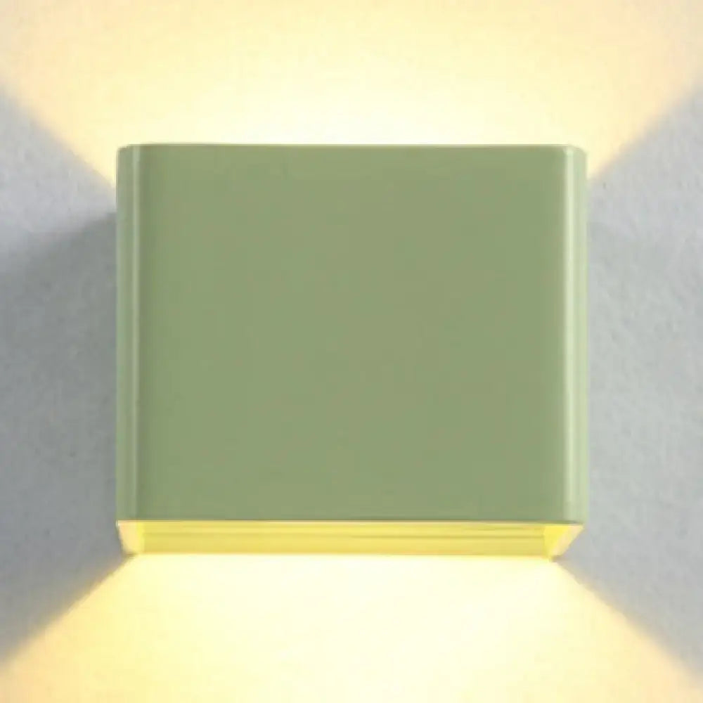 Black Cube Wall Sconce