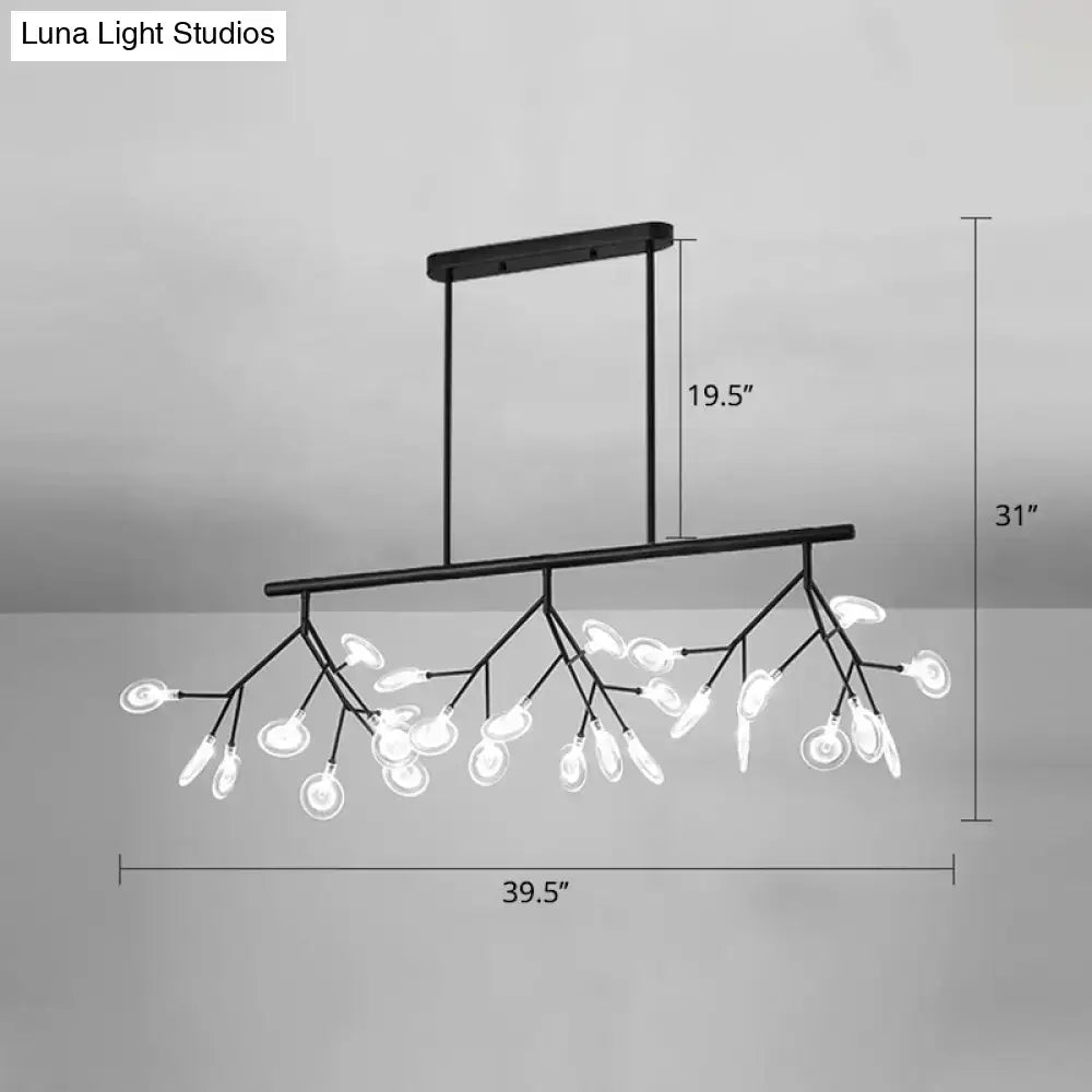 Black Firefly Glass Chandelier