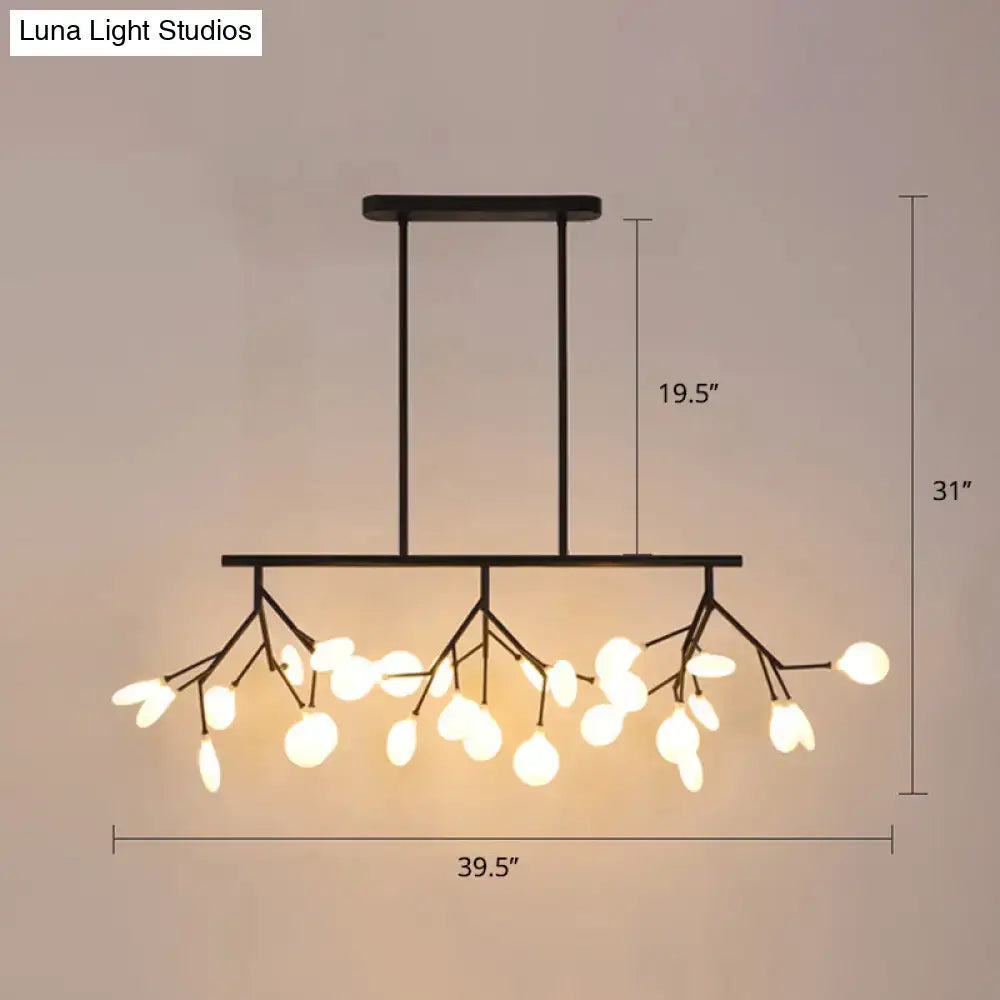 Black Firefly Glass Chandelier