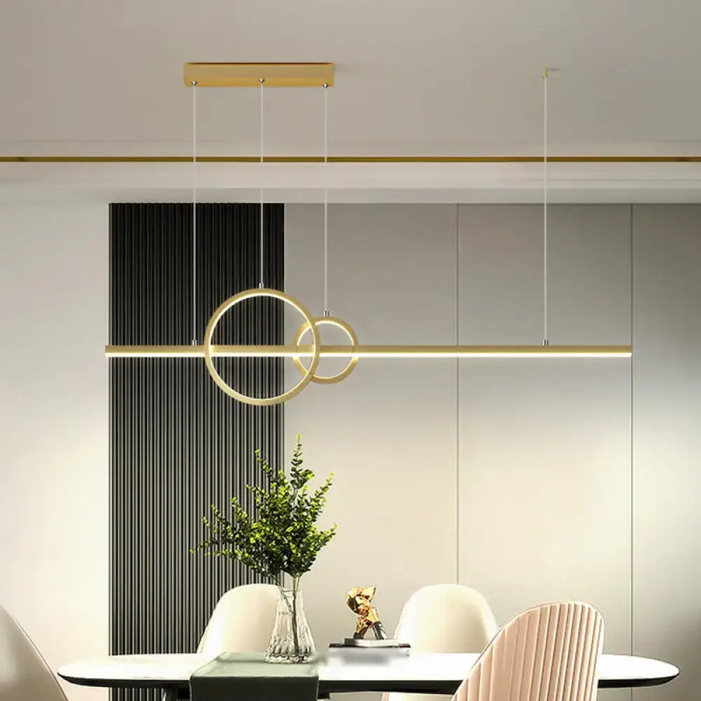 Gold Ring Ceiling Light