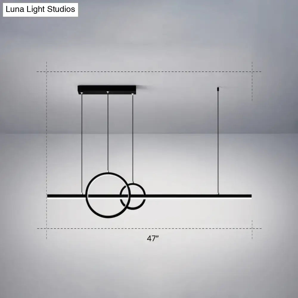 Black Acrylic Ceiling Light