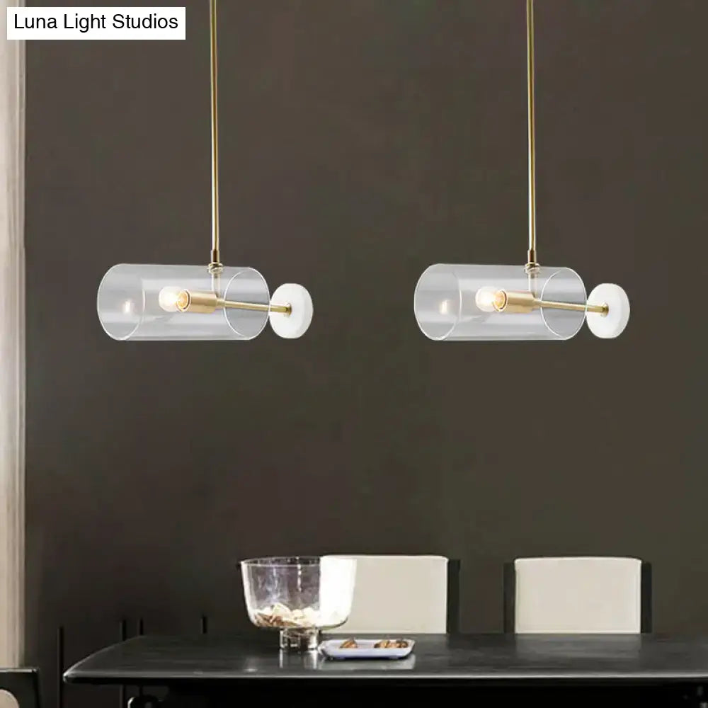 Brass Glass Pendant Light Adjustable E12 E14 Base
