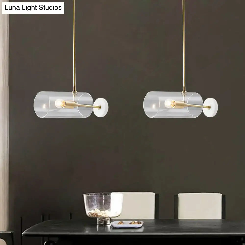 Brass Glass Pendant Light Adjustable E12 E14 Base