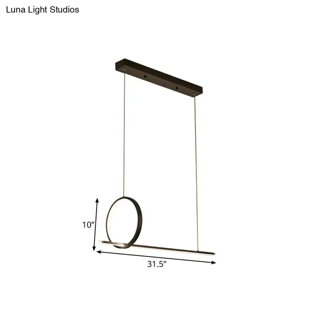 Black Iron Island Pendant