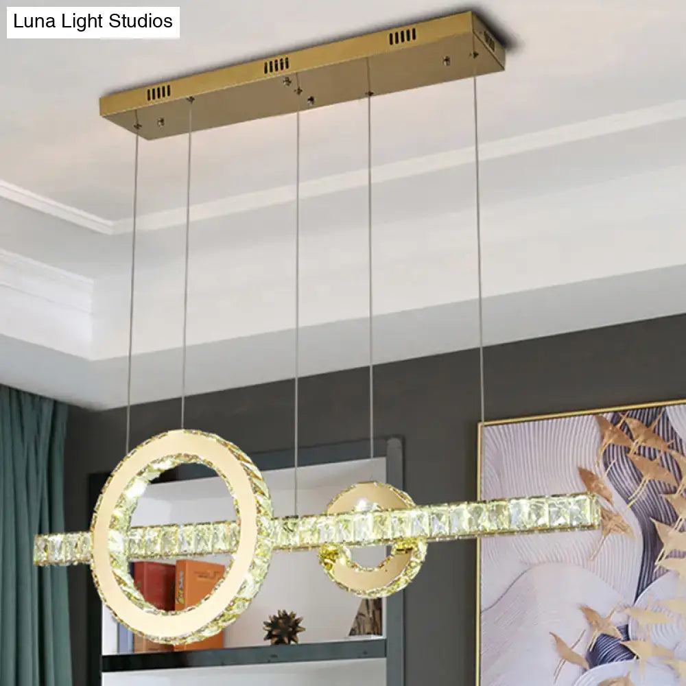Gold Crystal LED Pendant