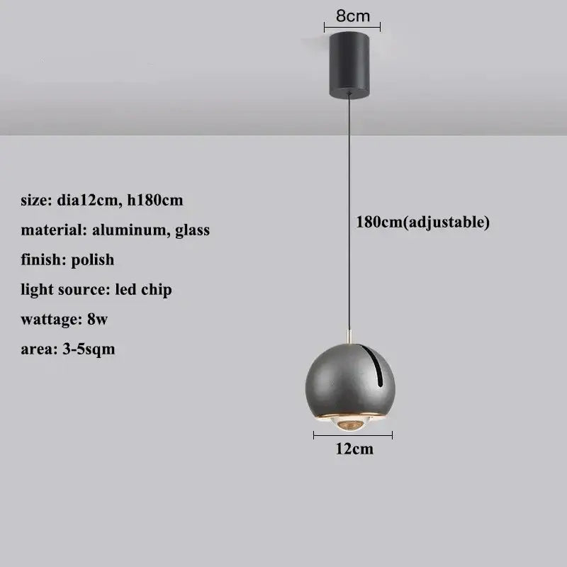 Gold Silver LED Pendant