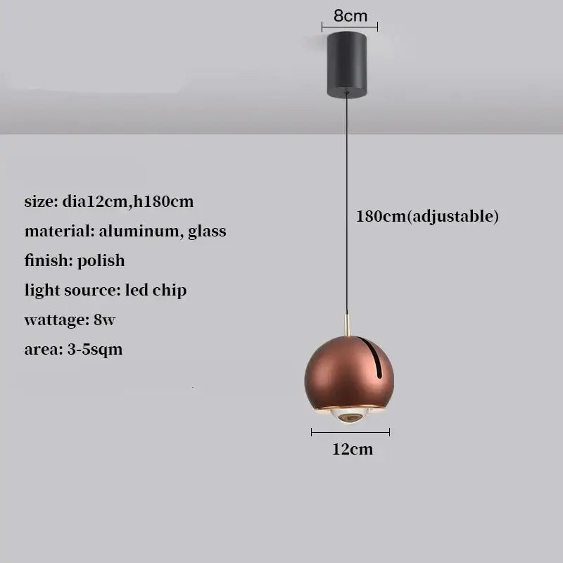 Gold Silver LED Pendant