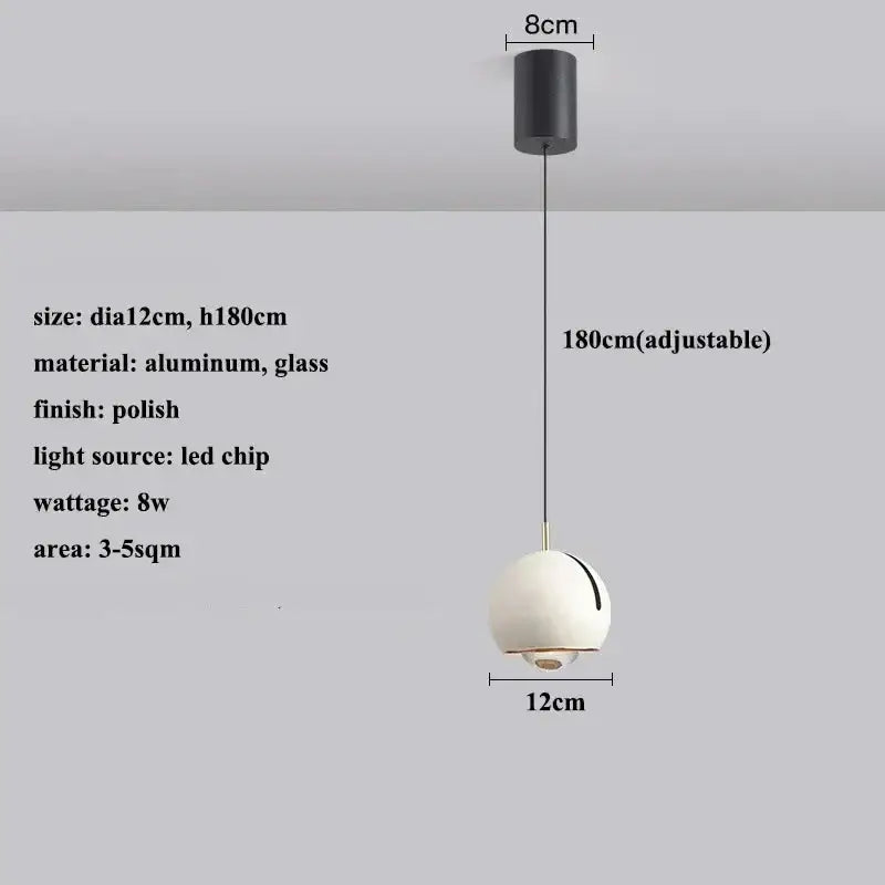 Gold Silver LED Pendant
