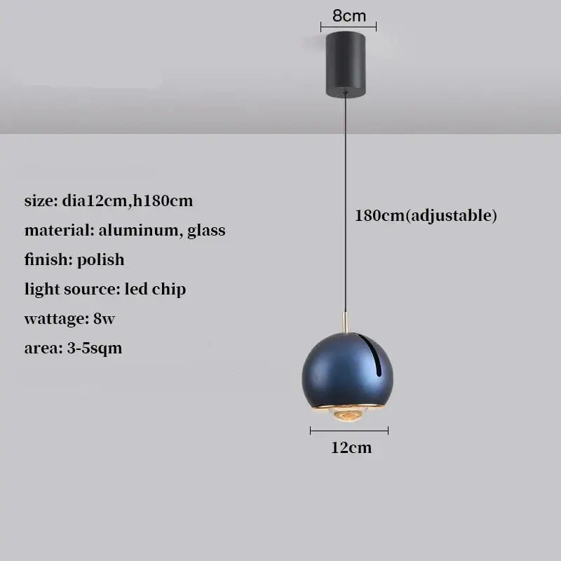 Gold Silver LED Pendant