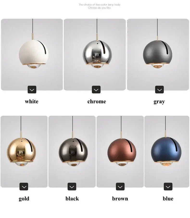 Gold Silver LED Pendant