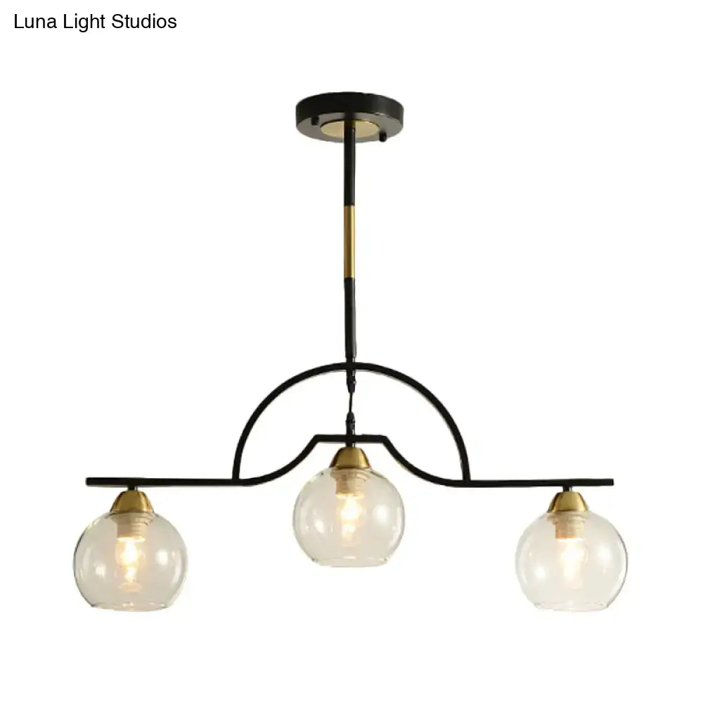 Brass Arched Pendant Light