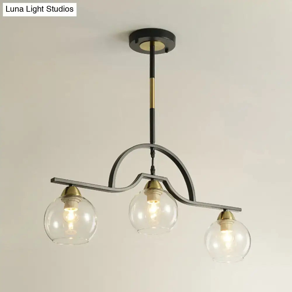 Brass Arched Pendant Light