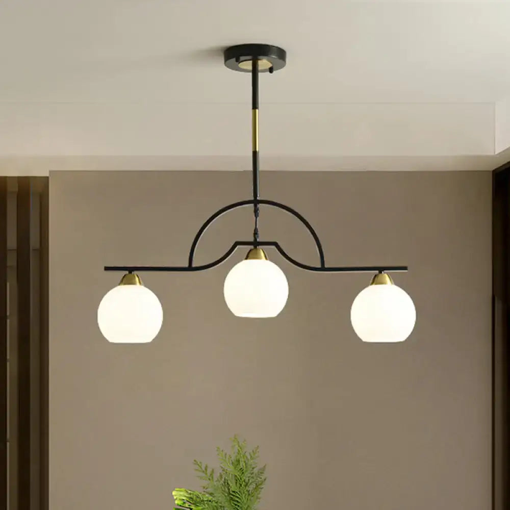 Brass Arched Pendant Light