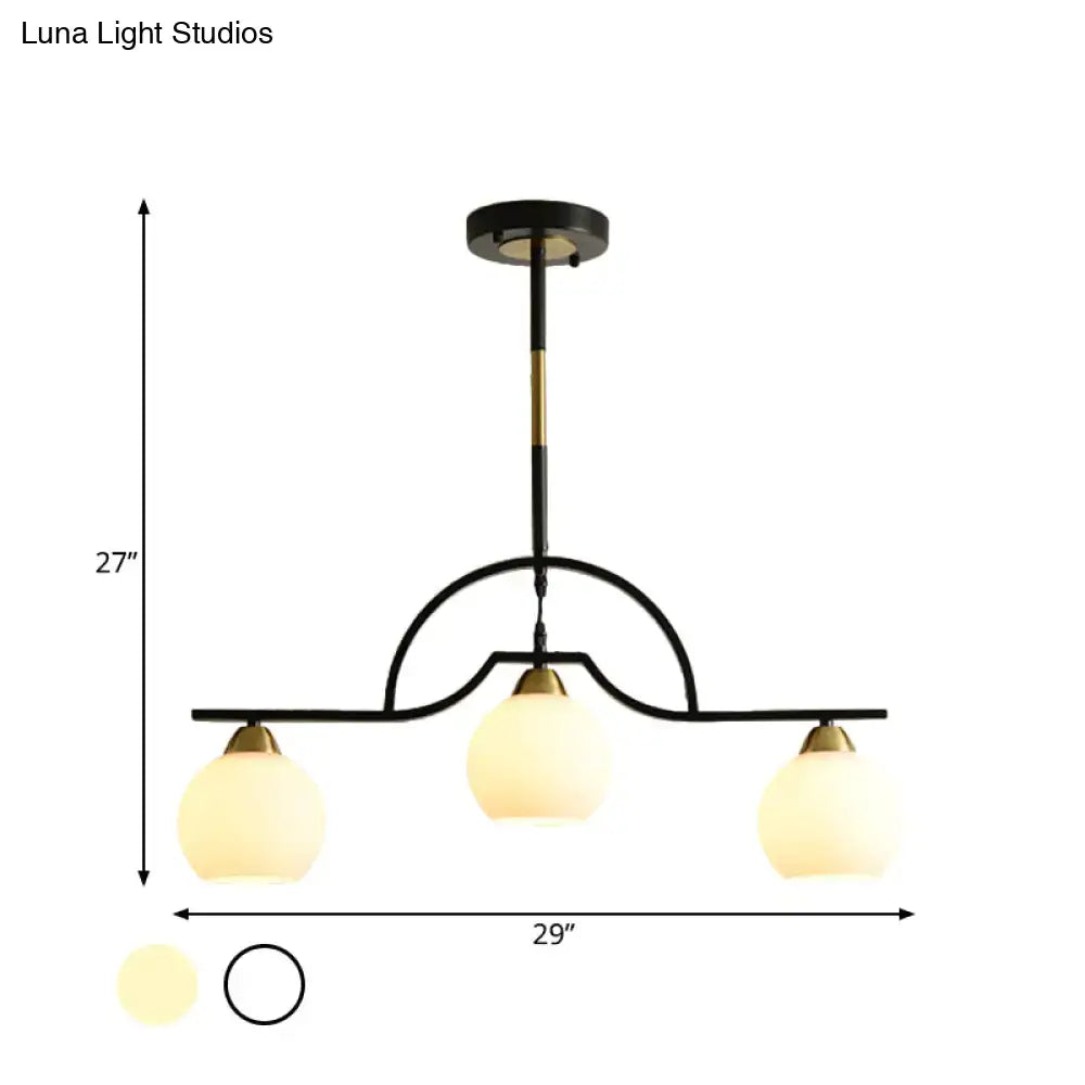 Brass Arched Pendant Light