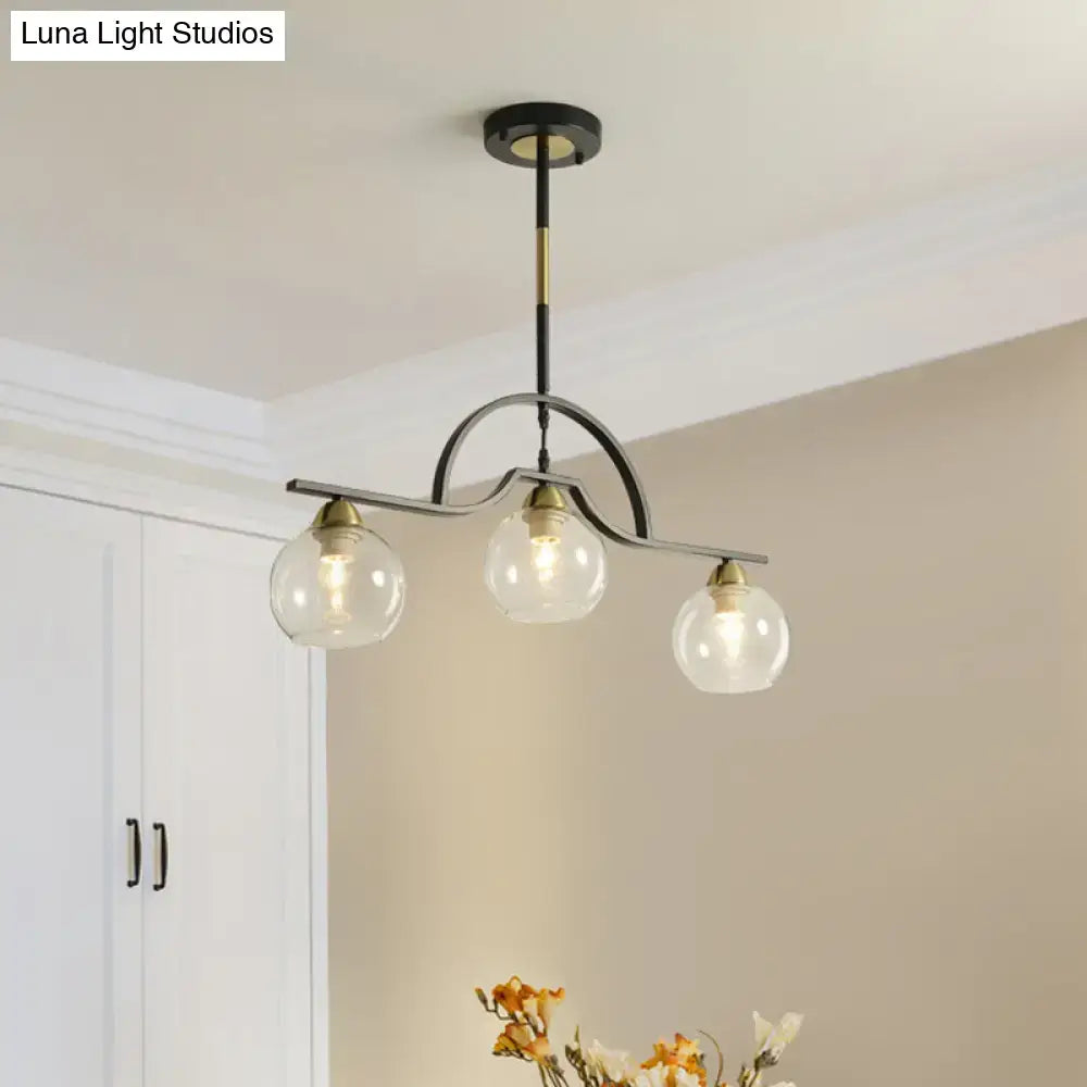 Brass Arched Pendant Light