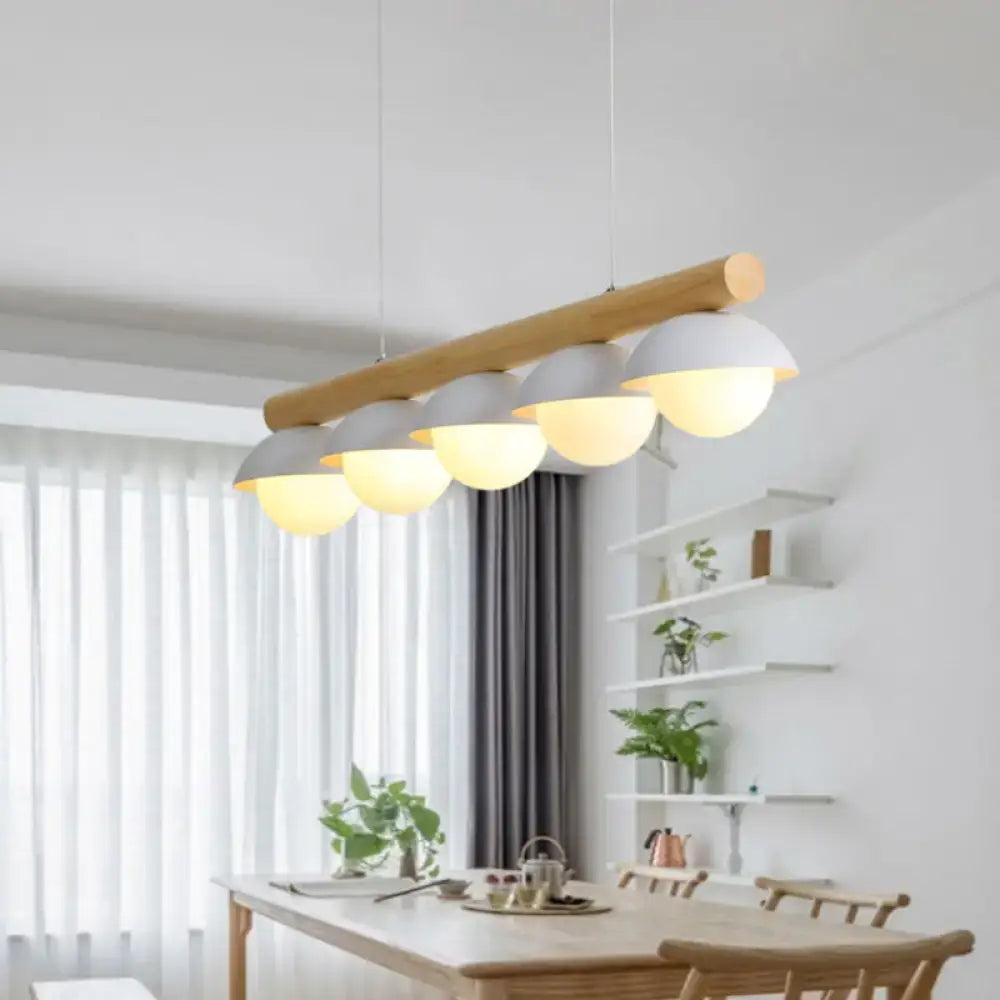 Wood LED Island Pendant
