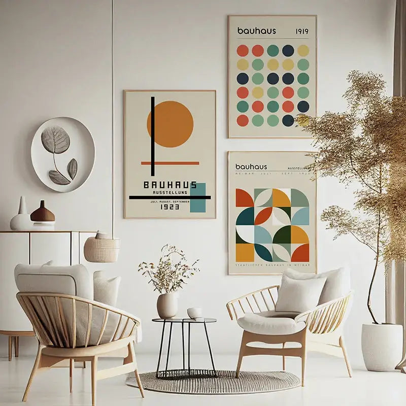 Black White Bauhaus Posters