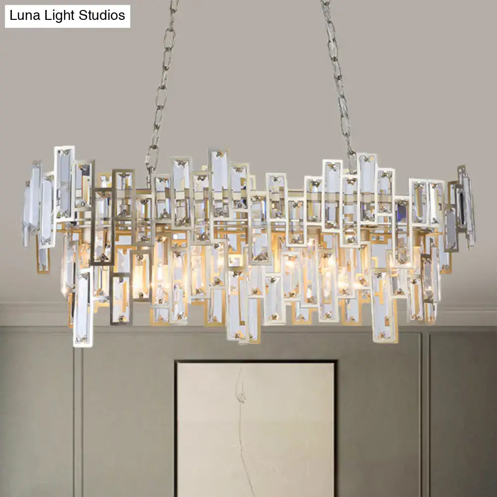 Gold Black Crystal Island Light Encrusted Crystals
