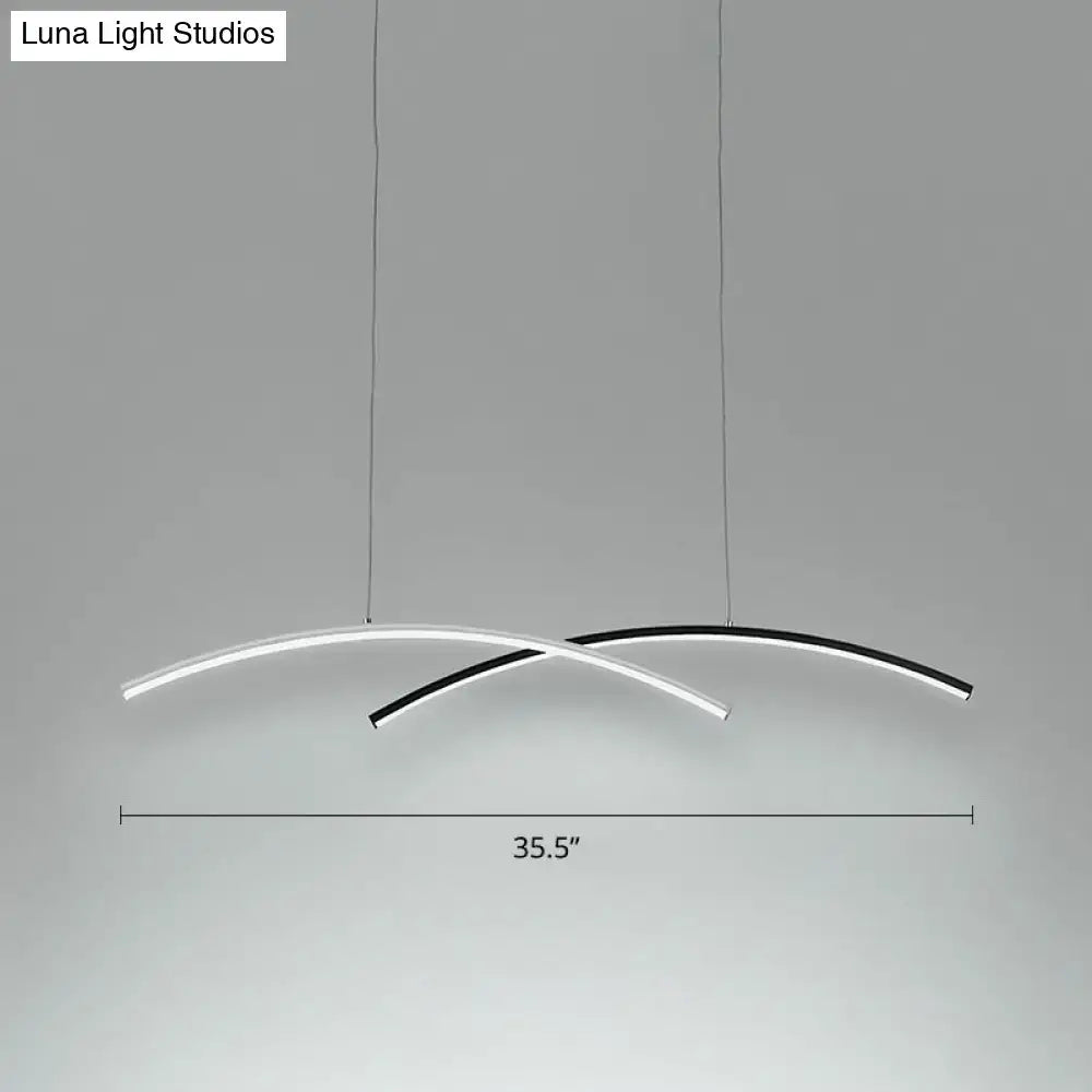 Black Arc Ceiling Light