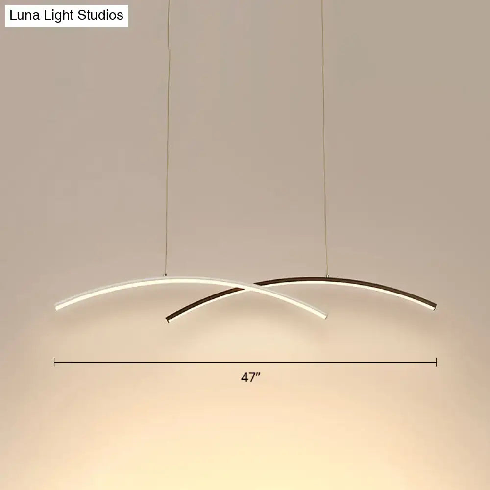 Black Arc Ceiling Light
