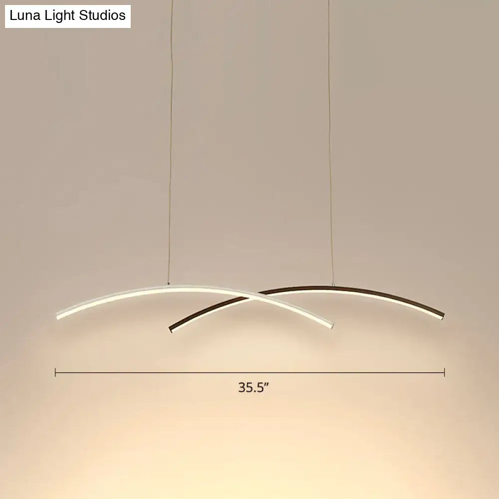 Black Arc Ceiling Light