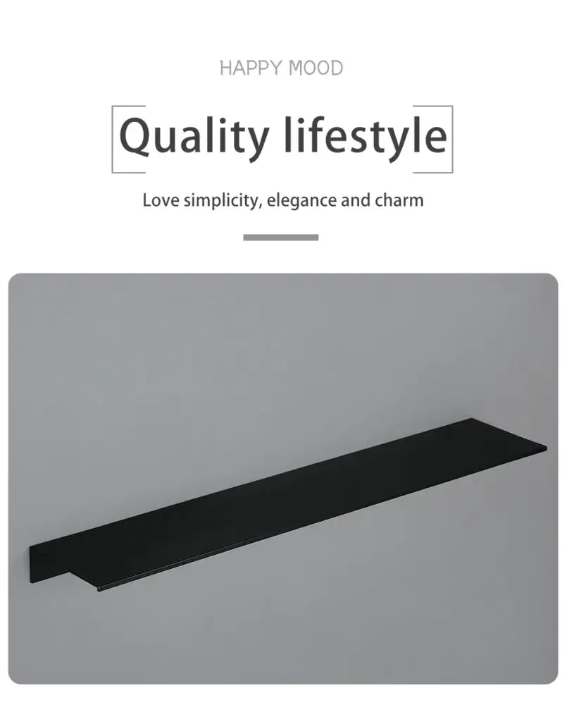 Black Aluminum Organizer Shelf