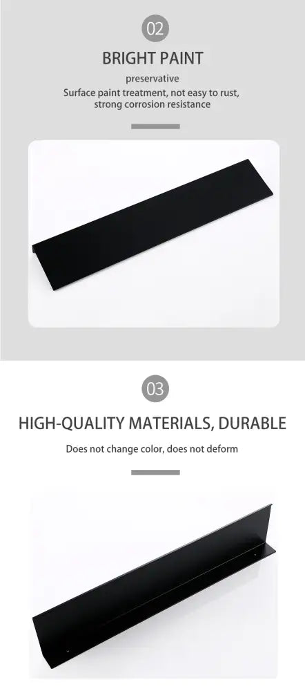Black Aluminum Organizer Shelf