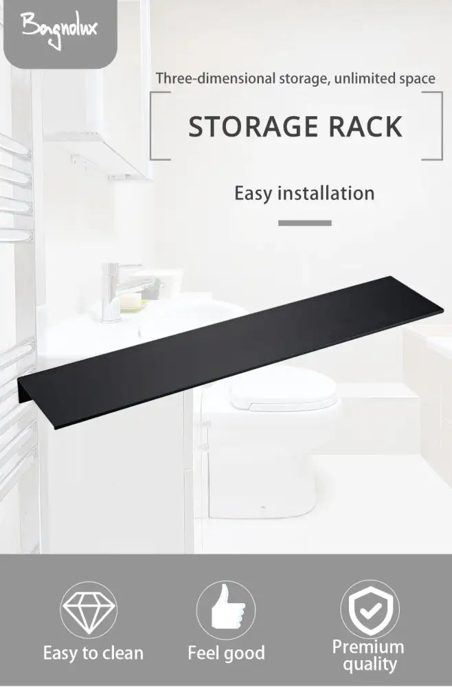 Black Aluminum Organizer Shelf