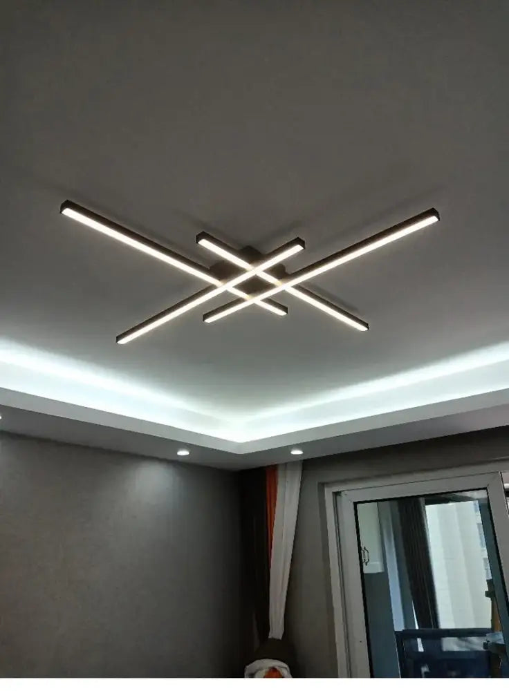 Black Square LED Chandelier