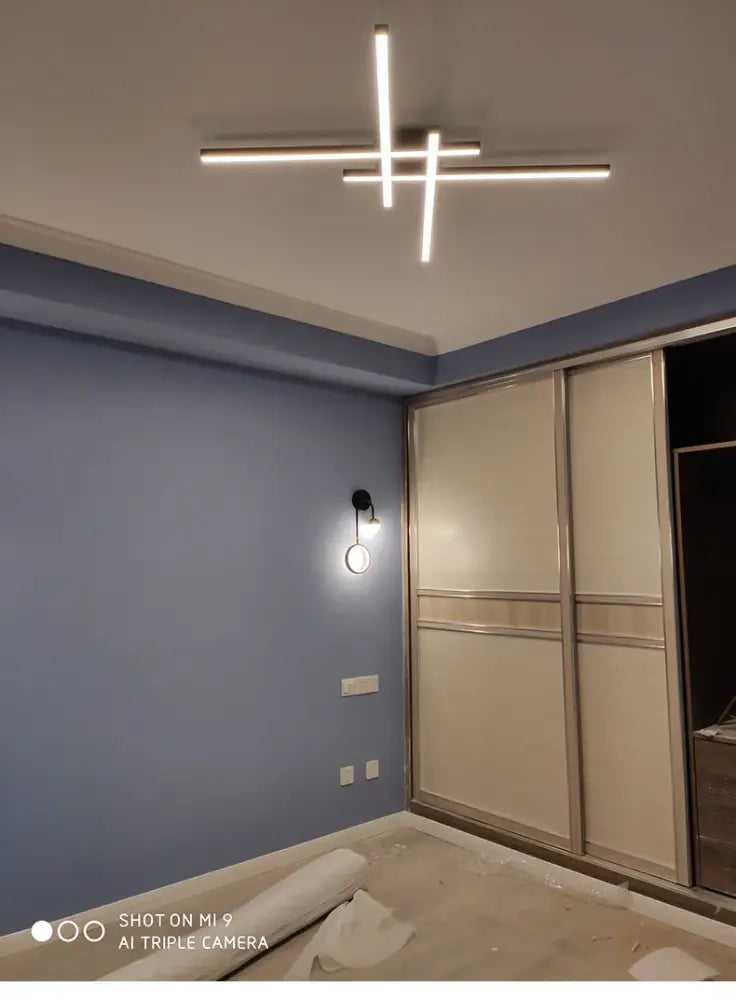 Black Square LED Chandelier