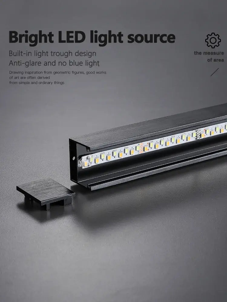 Black Square LED Chandelier