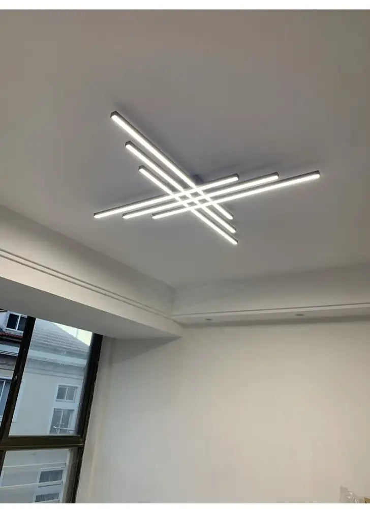 Black Square LED Chandelier