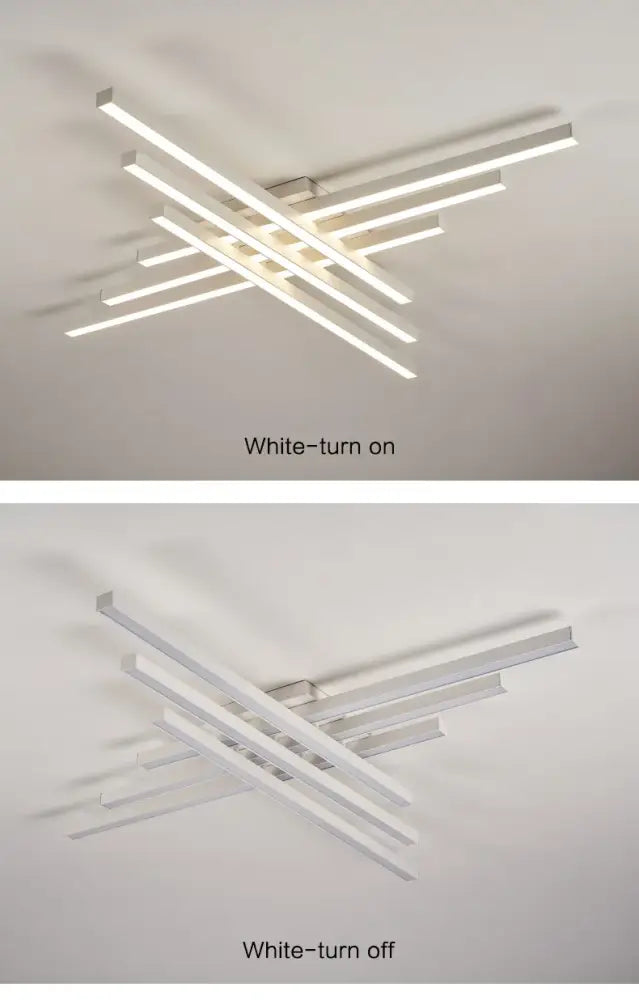 Black Square LED Chandelier