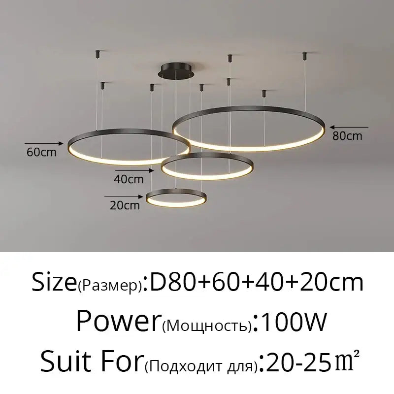 Black Gold Dimmable Pendant