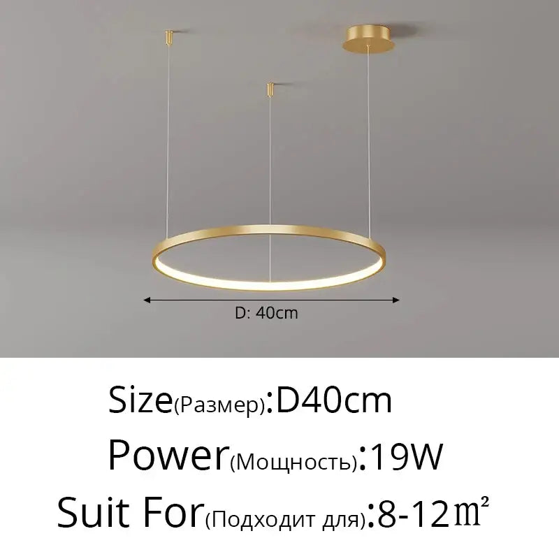 Black Gold Dimmable Pendant