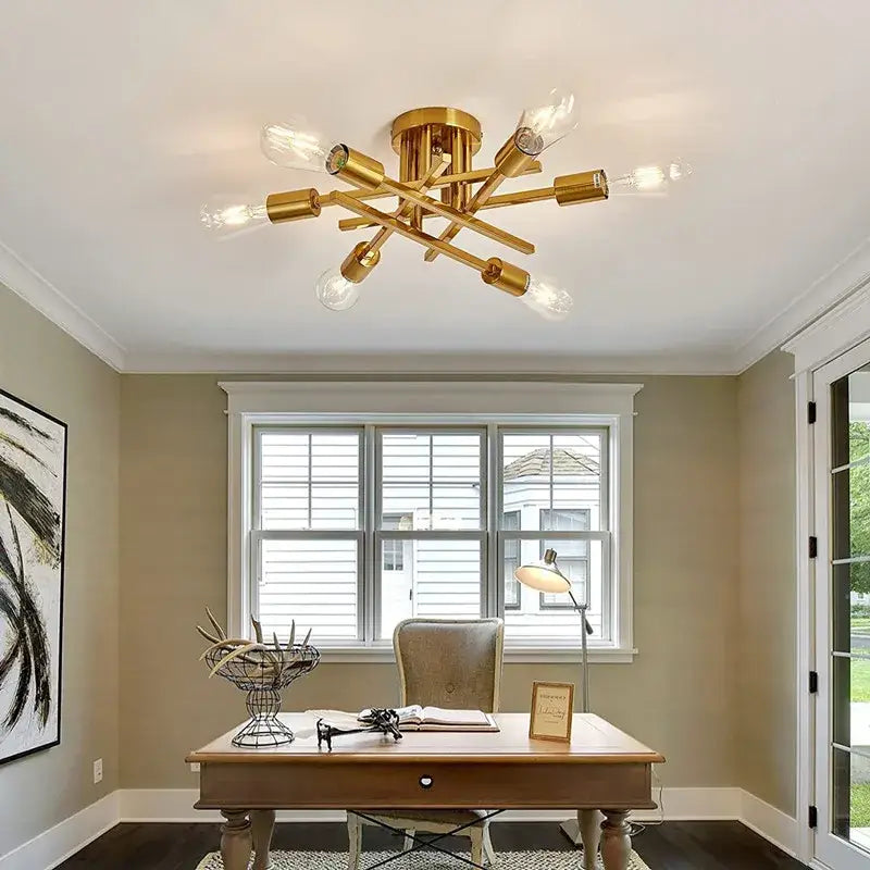 Black Flush Mount Chandelier