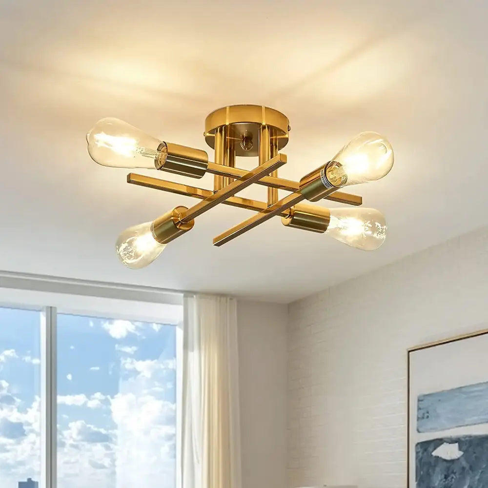 Black Flush Mount Chandelier